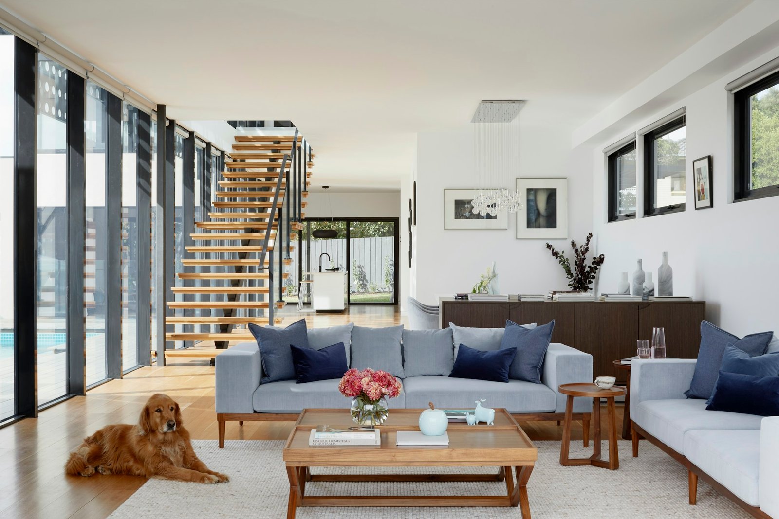 Refined Miami Beach living room